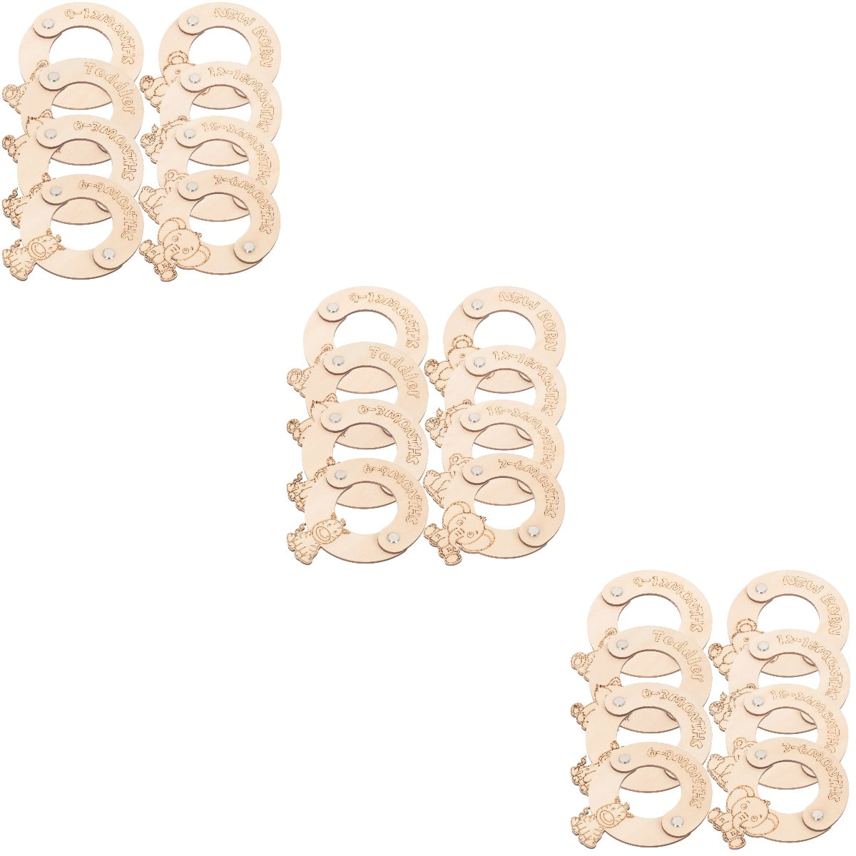 Toddler Clothes Size Dividers Baby Separators Newborn 24 Pcs Coat