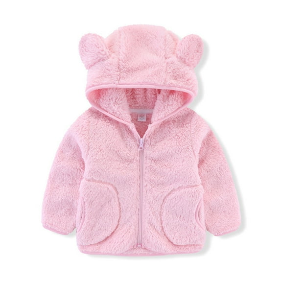Boys Winter Coat Baby Jacket Bear Hoodie Zipper Hoodie Winer Clothes 2-3 Years