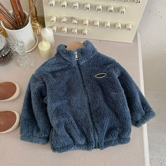 Toddler Coat Cute Cartoon Printed Solid Casual Soft Long Sleeve Jacket Baby Boy Photoshoot Outfits for Girls 3-4 Years