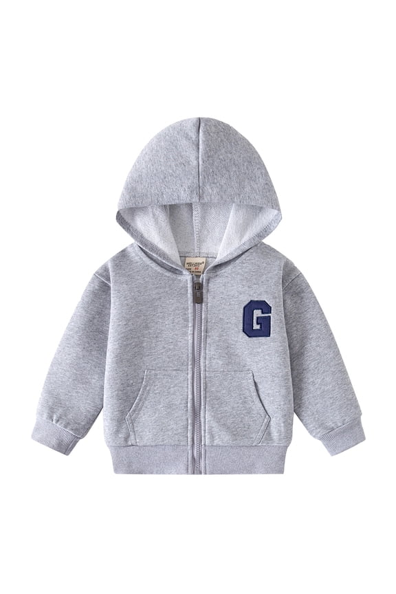 Toddler Coat Kids Toddler Boys Spring New Thin Hooded Casual Windbreaker Jacket Boys Coats Grey 5 Years-6 Years