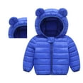 thumbnail image 1 of Toddler Coat Light Weight Water-Resistant Bear with Hood Puffer Jacket Little Girl Clothes 18-24 Months, 1 of 6