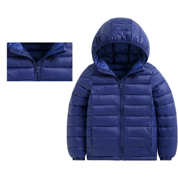 Toddler Coat Lightweight Water-Resistant Hooded Puffer Jacket Kids Boys Fashion 18-24 Months