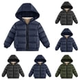 thumbnail image 1 of Toddler Coat Yourumao Baby Boys Girls Hooded Puffer Jacket Packable Down-Alternative Waterproof Warm Coat Outerwear Winter Jackets for Kids Green,M, 1 of 5
