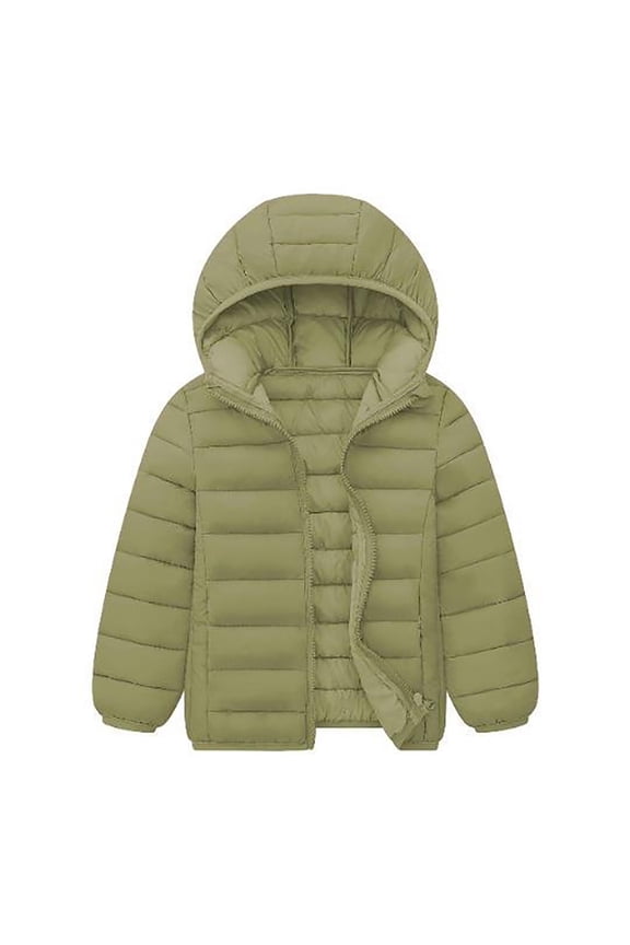 Toddler Coats For Boys Toddler Winter Jacket Hooded Puffer Jackets for Boys and Girls – Lightweight Autumn and Winter Coat, Warm and Comfy AG 4-5 Years