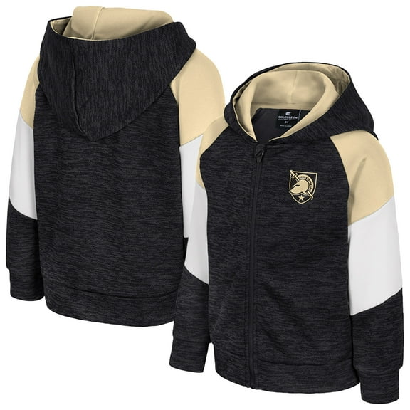 Toddler Colosseum Black Army Black Knights Spirit Hollow Full-Zip Hoodie