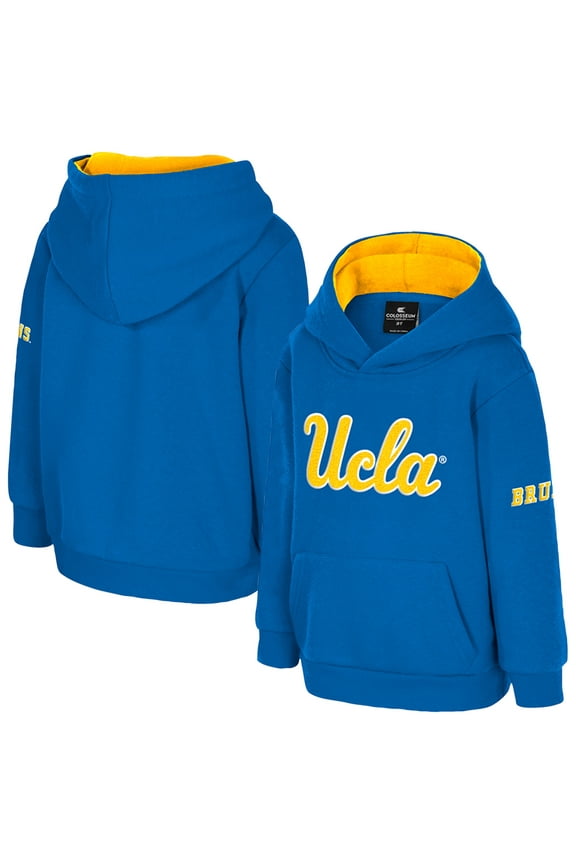 Toddler Colosseum Blue UCLA Bruins Big Logo Volume Fleece Pullover Hoodie