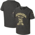 thumbnail image 1 of Toddler Colosseum Charcoal Nebraska Huskers OHT Military Appreciation Boot Camp T-Shirt, 1 of 4