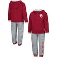 thumbnail image 1 of Toddler Colosseum Crimson/Heathered Gray Oklahoma Sooners Poppies Pullover Hoodie and Sweatpants Set, 1 of 3
