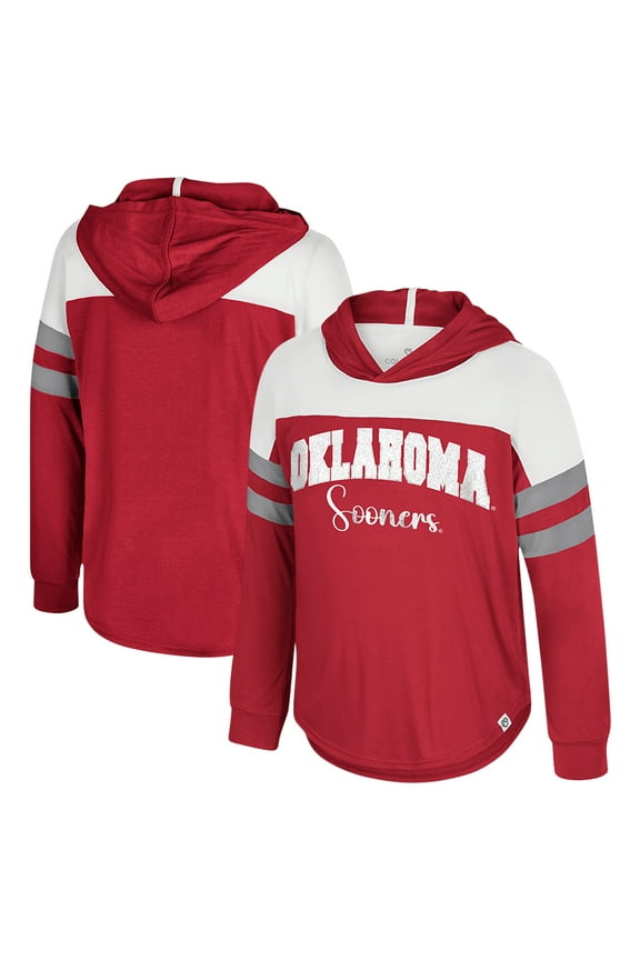 Toddler Colosseum Crimson Oklahoma Sooners Reflection Hoodie Long Sleeve T-Shirt