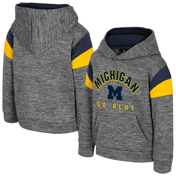 Toddler Colosseum Gray Michigan Wolverines Wizard City Hoodie