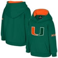 thumbnail image 1 of Toddler Colosseum  Green Miami Hurricanes Big Logo Volume Fleece Pullover Hoodie, 1 of 3