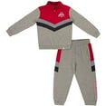 thumbnail image 1 of Toddler Colosseum  Heather Gray Ohio State Buckeyes Clarence Fleece Quarter-Zip Sweatshirt & Sweatpants Set, 1 of 2