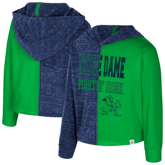 Toddler Colosseum Navy Notre Dame Fighting Irish Gals Knit Hoodie