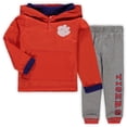 thumbnail image 1 of Toddler Colosseum Orange/Heathered Gray Clemson Tigers Poppies Hoodie and Sweatpants Set, 1 of 4