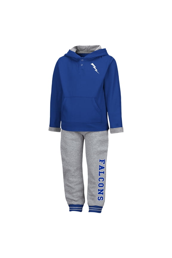 Toddler Colosseum Royal/Heather Gray Air Force Falcons Poppies Hoodie & Sweatpants Set