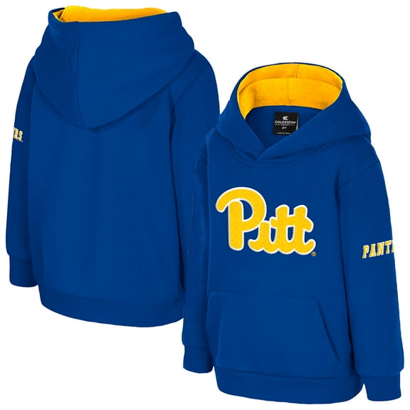Toddler Colosseum Royal Pitt Panthers Big Logo Volume Fleece Pullover Hoodie