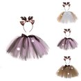 thumbnail image 1 of Toddler Tutu Skirt Hairband Set Deer Girls Dress up Clothes Halloween 18-24 Months, 1 of 6