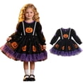thumbnail image 1 of Toddler Witch Long Sleeve Tutu Dress Tulle Dresses Dress up Girls Halloween 2-3 Years, 1 of 6