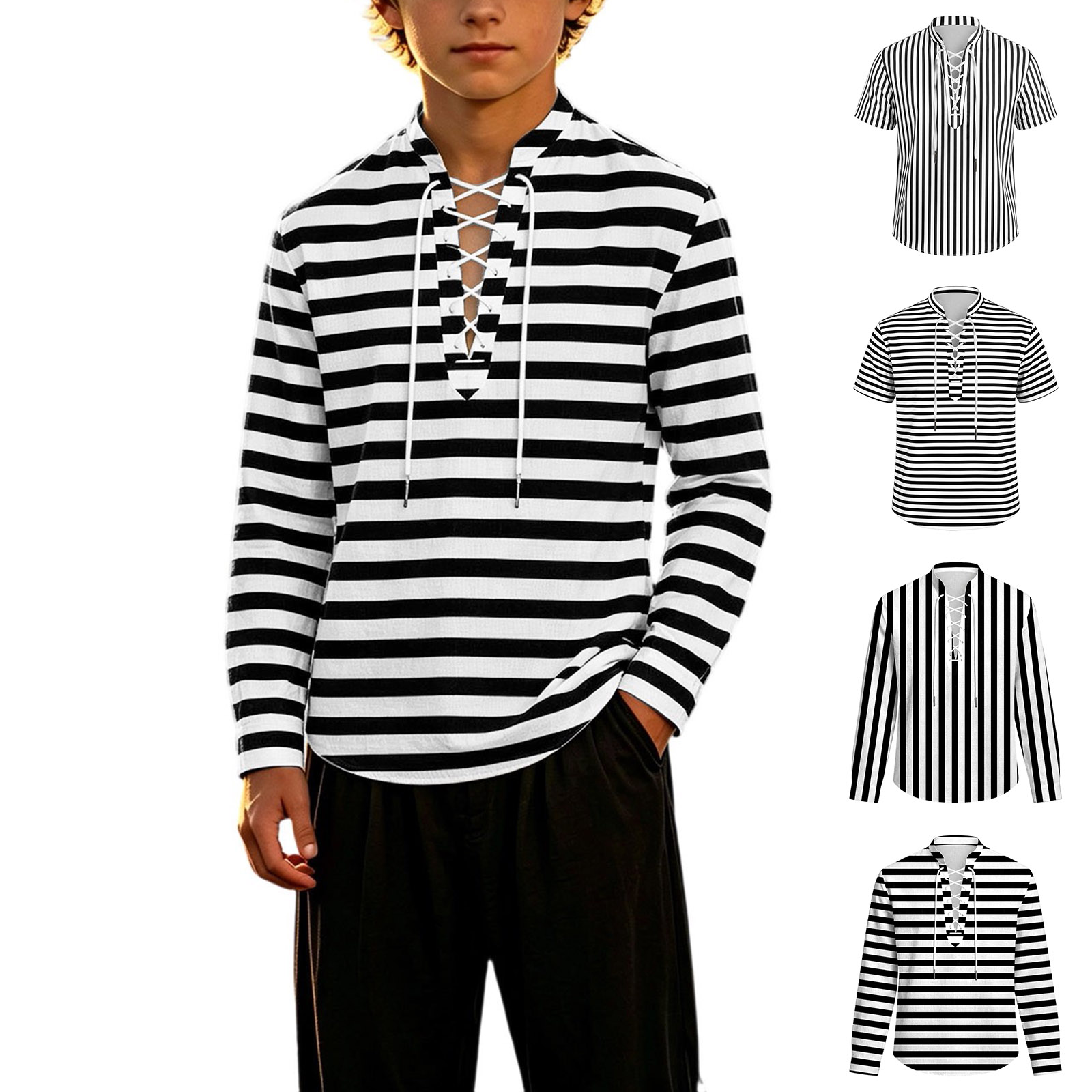 Toddler for Boys Long Sleeve Boys Shirt Pirate Kids Boy Dress up Clothes for Play 3-4 Years Halloween Boy
