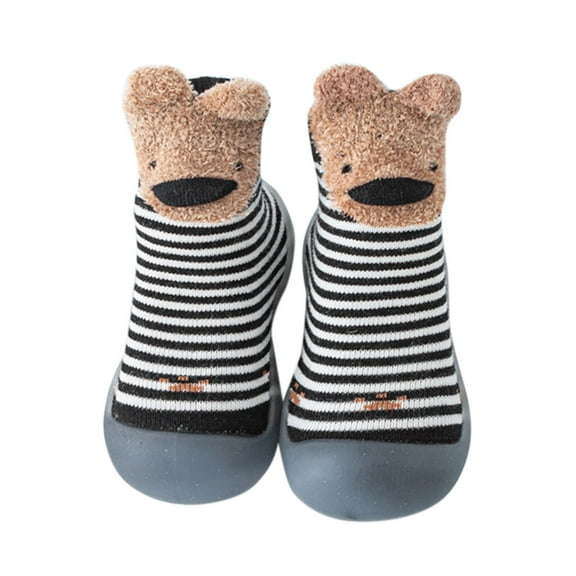 Toddler Cotton Sock Shoes Non- Indoor Slipper Sock Shoes Baby Walking Shoes for 0-6 Months