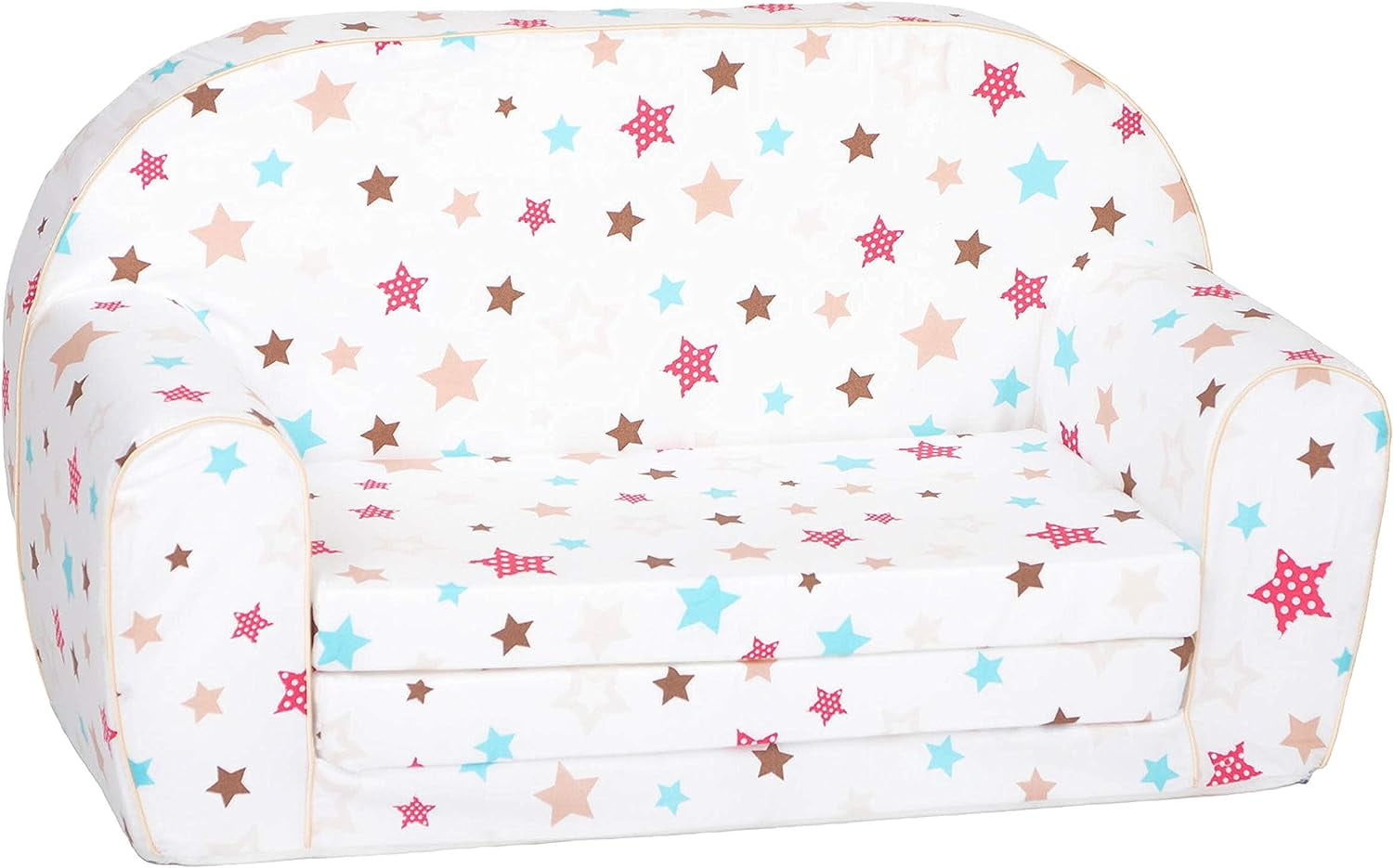 Toddler Couch & Kids Sofa European Made Children's 2 in 1 Open Foam