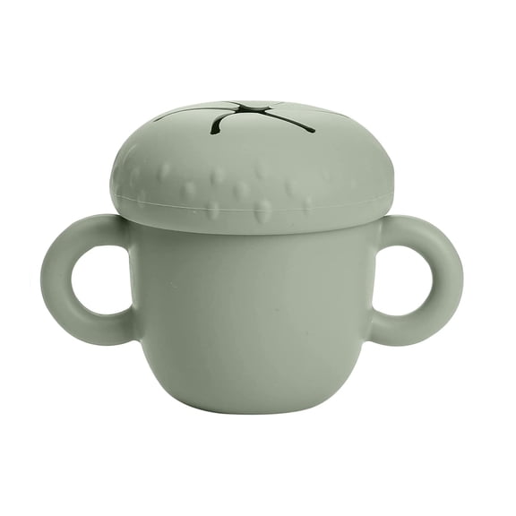 Toddler Cup Silicone Training Cups Learner Straw Cup Set with Removable Handle, Pacifier and Lid Splash Resistant Sippy Cup with 2 Ways for Infants, Child and Baby to Drink 4 in 1 First Tiny Cups