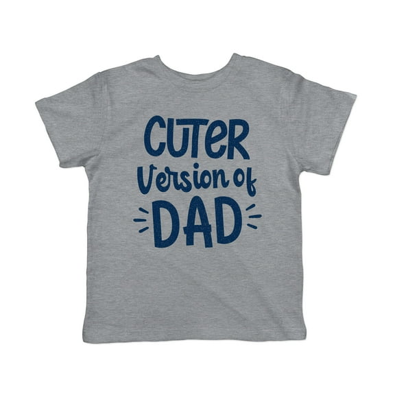 Toddler Cuter Version Of Dad T Shirt Funny Son Family Boy Graphic Novelty Tee