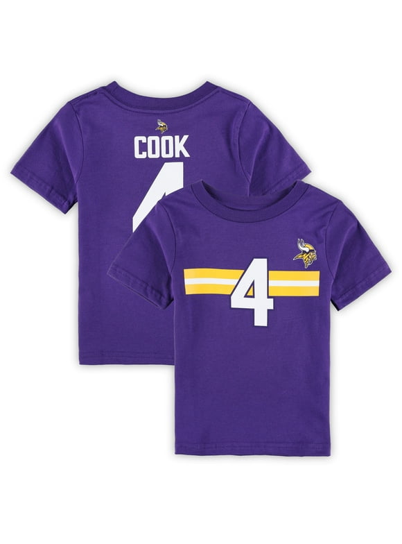 Toddler Dalvin Cook Purple Minnesota Vikings Player Name & Number T-Shirt