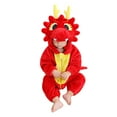 thumbnail image 1 of Toddler Dinosaur Onesie Halloween Flannel One Piece Animal Jumpsuits Kids, 1 of 4