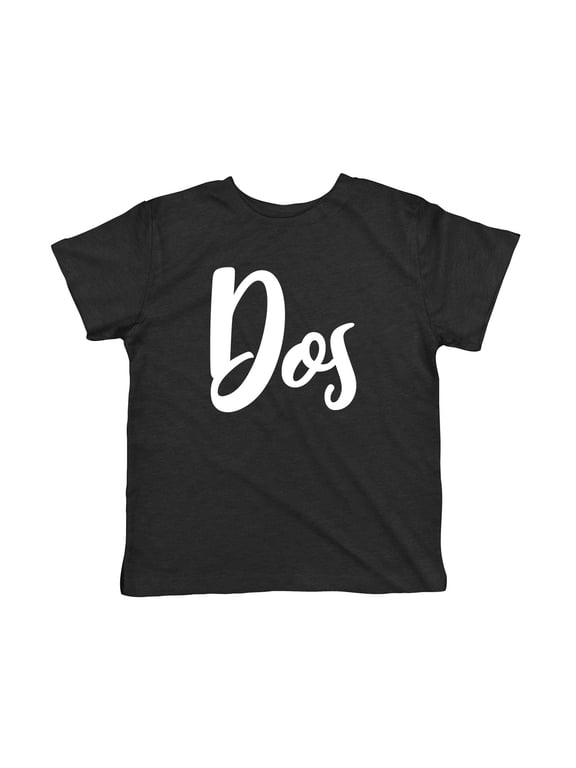 Toddler Dos 2nd Birthday Shirt 2 Year Old Boy Novelty Kids T Shirt