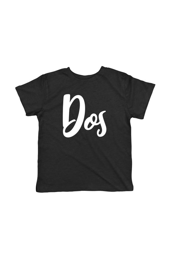 Toddler Dos 2nd Birthday Shirt 2 Year Old Boy Novelty Kids T Shirt