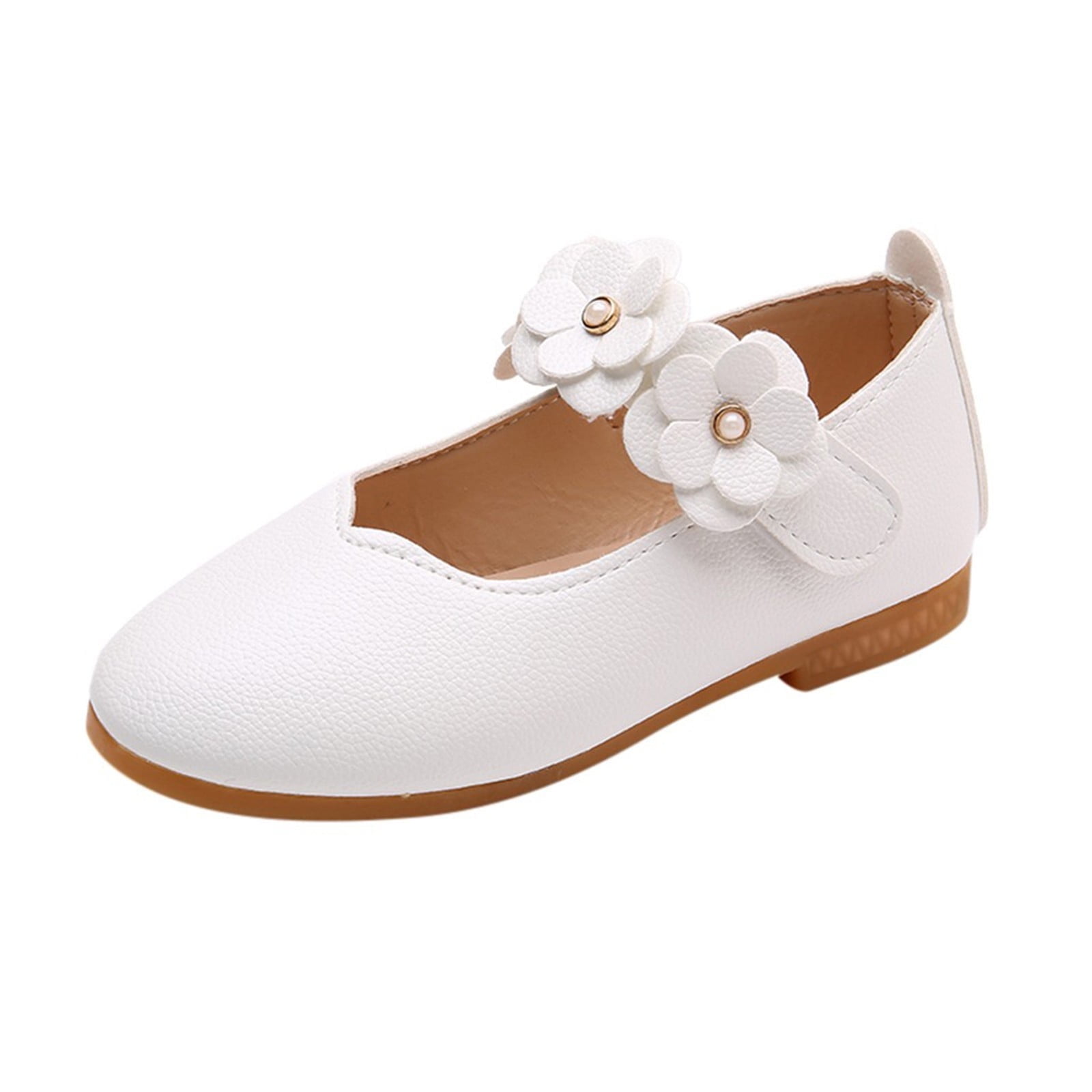 ATOGUTA Toddler Dress Shoes Girls Flower Non-slip Flats Princess Shoes