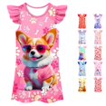 thumbnail image 1 of Toddler Dress Sleeveless Printed Gown Colorful Light Fancy for Summer and Casual Cozy Dress Set, 1 of 3