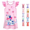 thumbnail image 1 of Toddler Dress Sleeveless Printed Gown Colorful Light Fancy for Summer and Casual Cozy Dress Set, 1 of 3
