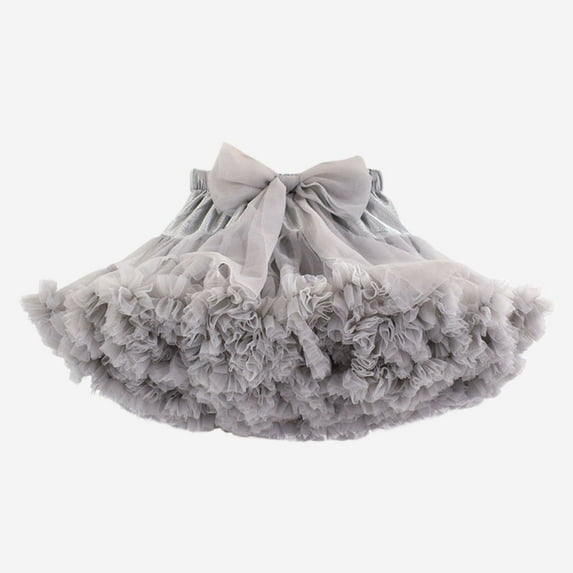 Toddler Dress up Grey Tutu Girl Tutu Birthday Dress Dress up Clothes for Girls 2-4 Years Girls Mardi Gras Skirt