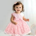 thumbnail image 1 of Toddler Dresses Flower Girl Dresses Sleeveless Tulle Dress Party Dress for Girls Red Dress for Girls Toddler Wedding Guest Dress Birthday Dress Toddler 6-12 Months, 1 of 7