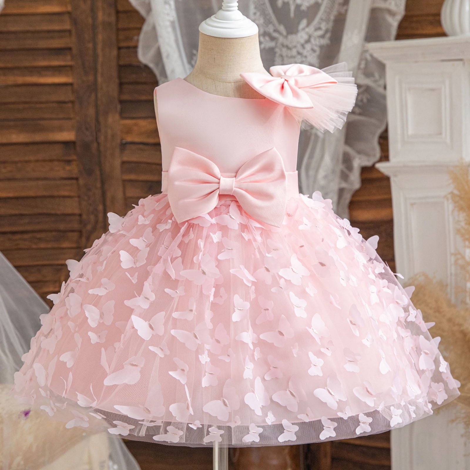 Bigetiay Toddler Dresses Flower Girl Dresses for Wedding Sleeveless Tulle Dress Girls Party Dress Girls Pink Dress Girl Girls' Special Occasion Bigetiay Toddler Dresses Flower Girl Dresses for Wedding Sleeveless Tulle Dress Girls Party Dress Girls Pink Dress Girl Girls' Special Occasion