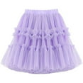 thumbnail image 1 of Toddler Dresses Kids Baby Spring Summer Solid Ruffle Tulle Skirts Princess Skirts Blue Elegant Kids Outfits 13 Years-14 Years, 1 of 2