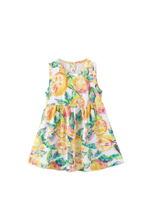 Toddler Dresses Summer for Outdoor Play Stretchy Casual Soft Easy To Mix and Clothes