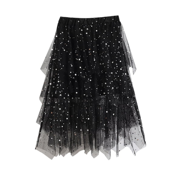 Toddler Dresses For Wedding Summer Solid Tulle Skirt Formal High Low Asymmetrical Midi Length Elastic Waist Tutu Layered Puffy Fairy A-Line Baby Kids Spring Dance Sundress Sizes 11-12 Years