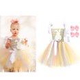 thumbnail image 1 of Toddler Easter Girl Outfits Sleeveless Tutu Tulle Dresses and Headband Set Dress up Performance Clothes Girls Clothes Size 2-3 Years, 1 of 9