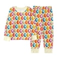 thumbnail image 1 of Toddler Easter Pajamas Kids Crewneck Soft Comfort Long Sleeve Top Pants Easter Bunny Pjs For Girls Size 3-4 Years, 1 of 3
