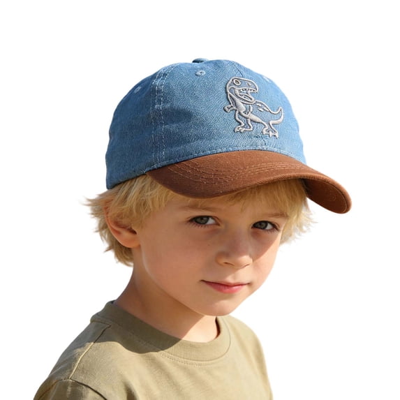 Toddler Embroidered Hats Breathable and Soft Washed Low Profile Athletic Relaxed Fit Hats Fashion Outdoor Hats Athletic Hat Light Blue One Size