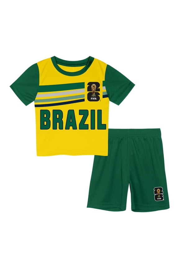 FIFA World Cup 2026 Youth Toddler Brazil FIFA 26 2-piece Soccer Kit Set
