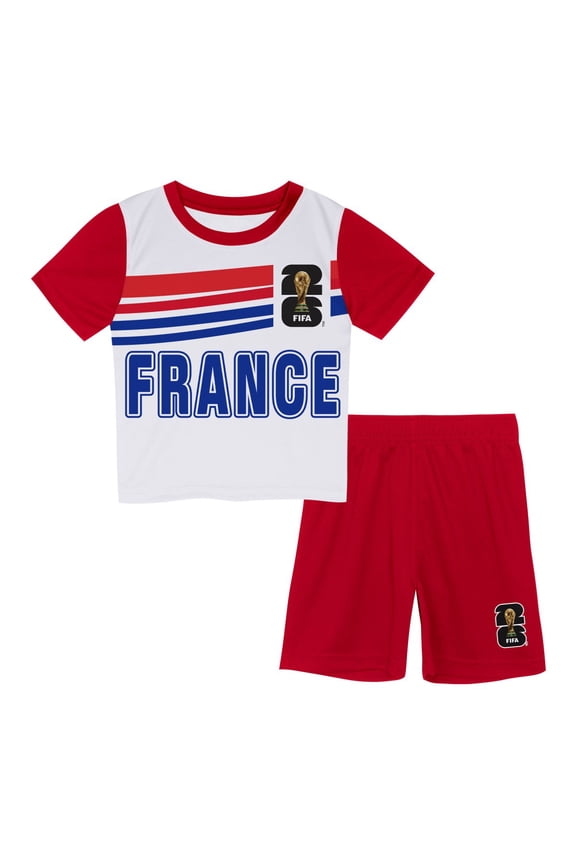 FIFA World Cup 2026 Youth Toddler France FIFA 26 2-piece Soccer Kit Set