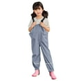 thumbnail image 1 of Toddler Fabric Water-proof Mud Overall Warm Jumpsuit Dungarees Windproof Outdoor Playsuit Rain Boys Kids Clothes Girls Double Girls Romper&Jumpsuit Rain Wear Grey 2 Years-3 Years, 1 of 3