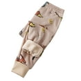 thumbnail image 1 of Toddler Fall Clothes For Girls Toddler Pants 3T Kids Boys Girls Toddler Pull-On Fleece Sweatpants Toddlers Active Jogger Pants Basic Track Pants for Child Khaki 6-7 Years, 1 of 3