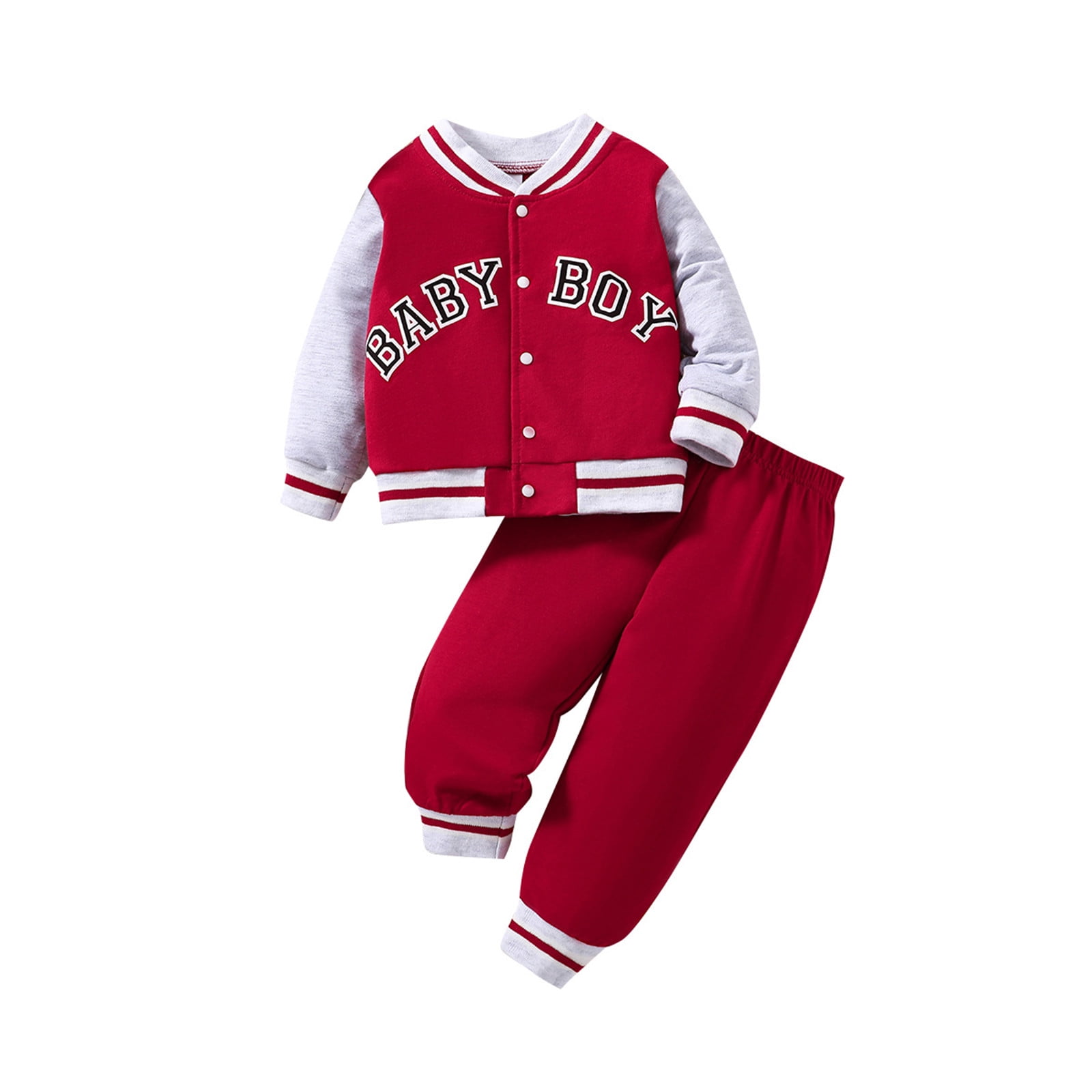 Toddler Fall Outfits Newbron Baby Boys Clothes Long Sleeve Baseball
