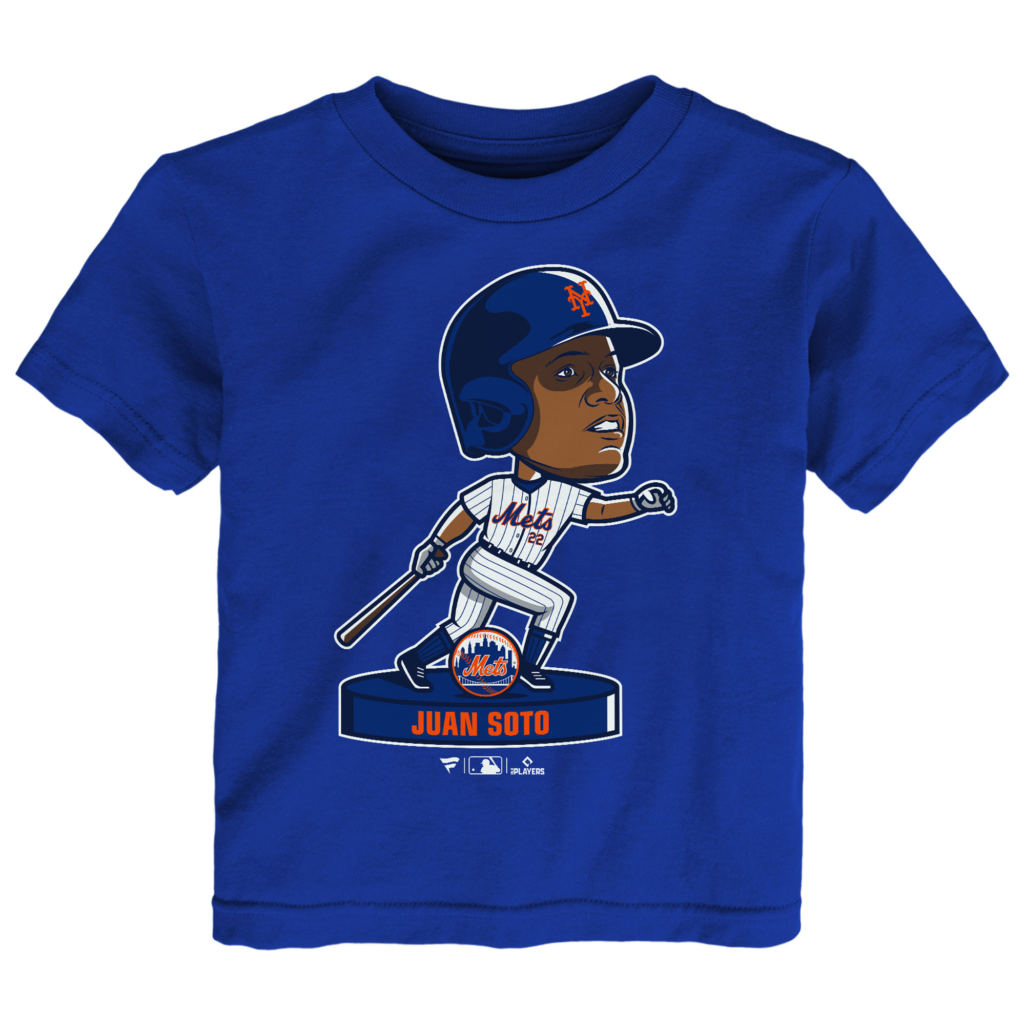 Toddler-Fanatics Juan Soto Royal New York Mets Bobble Head Player T-Shirt