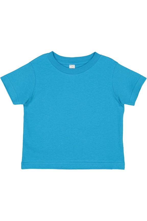 3321 - Fine Jersey Toddler T-Shirt, Turquoise, 2T